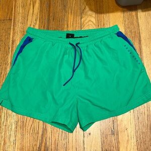 Hugo Boss Swim Shorts Trunks Mens M Green Mesh Lined Preppy